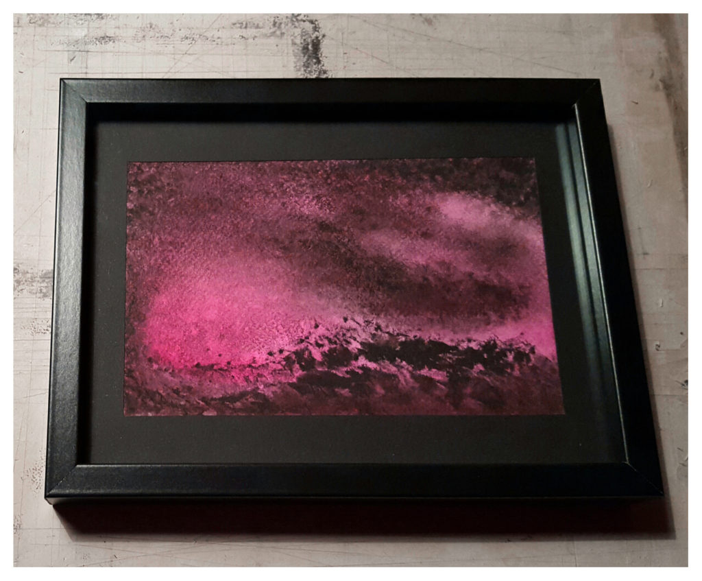 Pink Northern Light framed ©PeggyAnnMourot