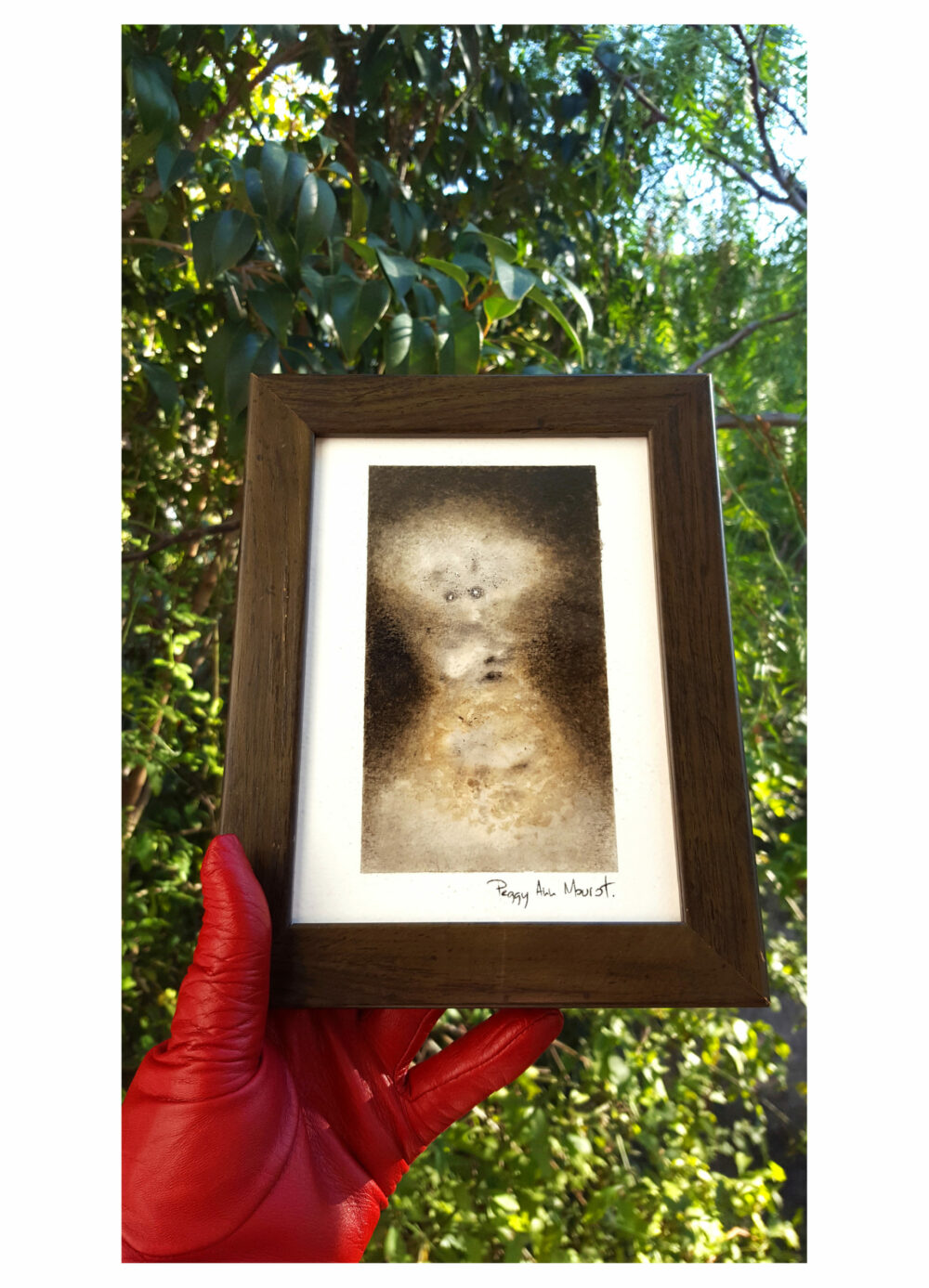 The Old Chimera ~ Encre de Chine & Café ~ 13x18 Encadré bois vert