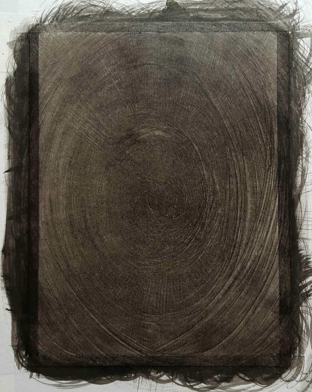 Would It Be Wood ? ~ Dessin à l'Encre de Chine ~ Aspect Gravure ~ Encadré Bois Massif Clair 30x40 – Image 2