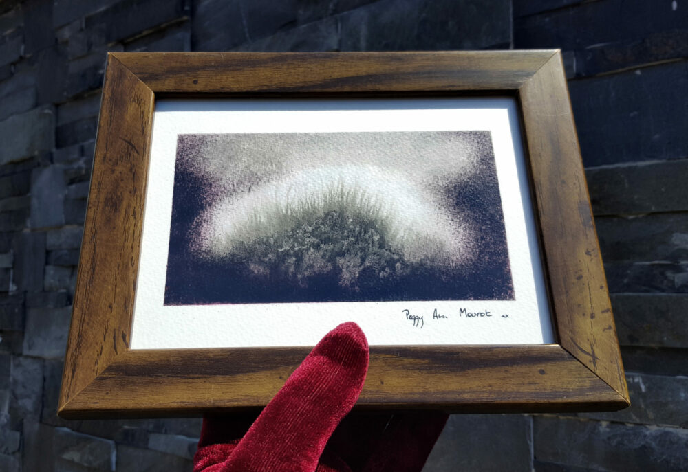 Abysses ~ Dessin à l'Aquarelle & Encre de Chine ~ 13x18 Encadré bois vert ~ SOLD OUT – Image 7