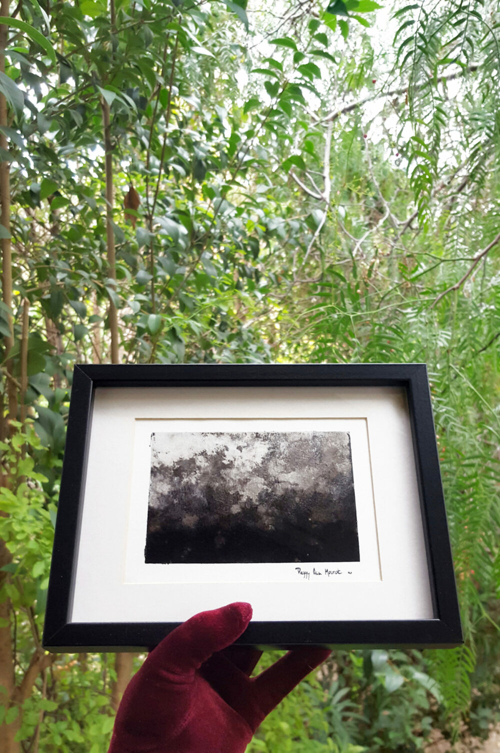 Ciel de Café ~ Dessin à l'Encre de Chine & Café ~ 18×24 Encadré – Image 4