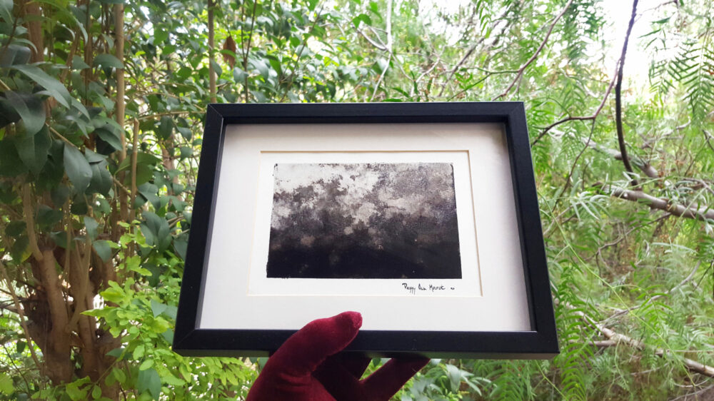 Ciel de Café ~ Dessin à l'Encre de Chine & Café ~ 18×24 Encadré – Image 3