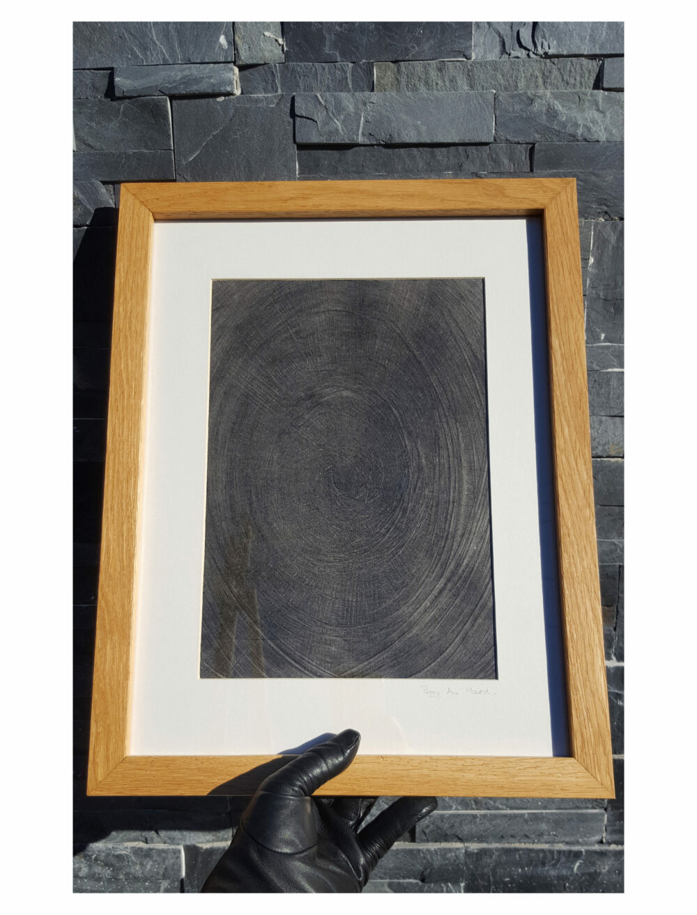 Would It Be Wood ? ~ Dessin à l'Encre de Chine ~ Aspect Gravure ~ Encadré Bois Massif Clair 30x40 – Image 3