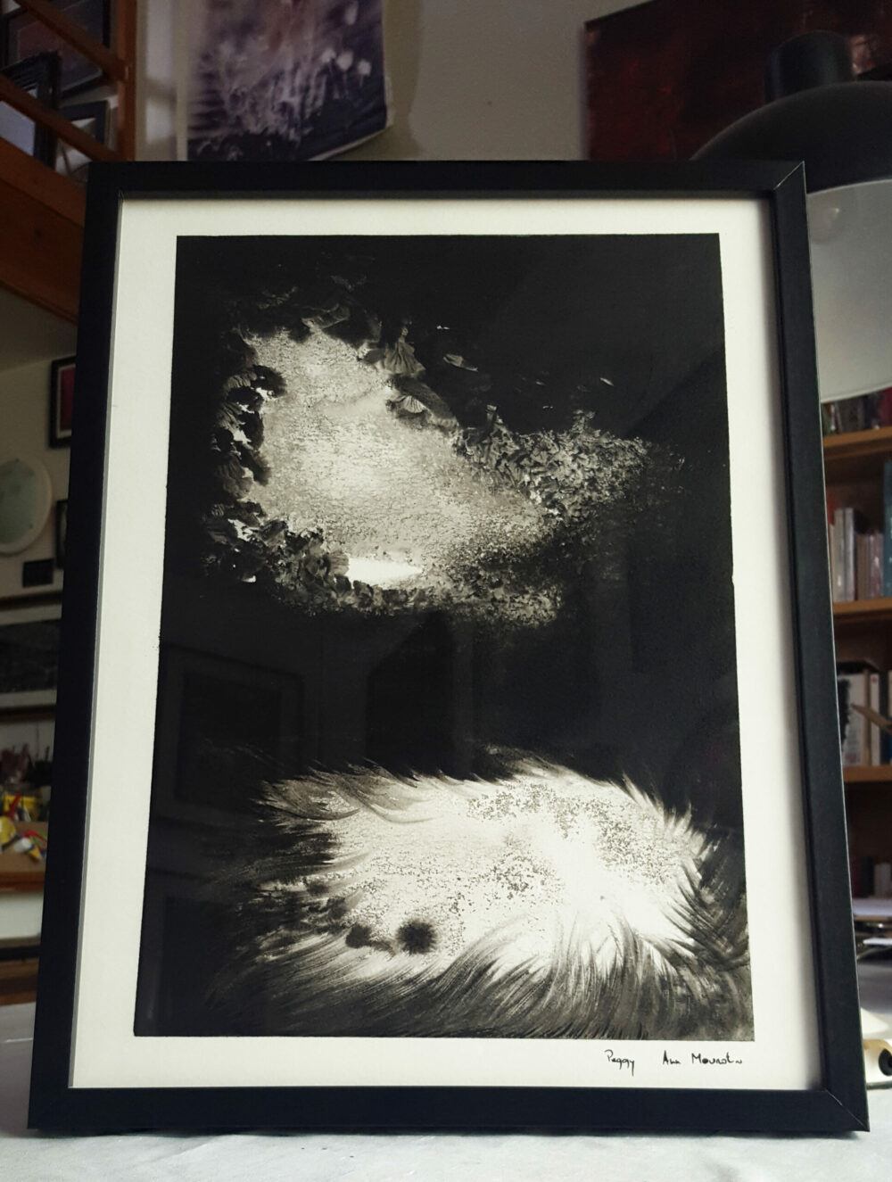 L’Envers ~ Encre de Chine & Acrylique ~ 30x40 Encadré – Image 3