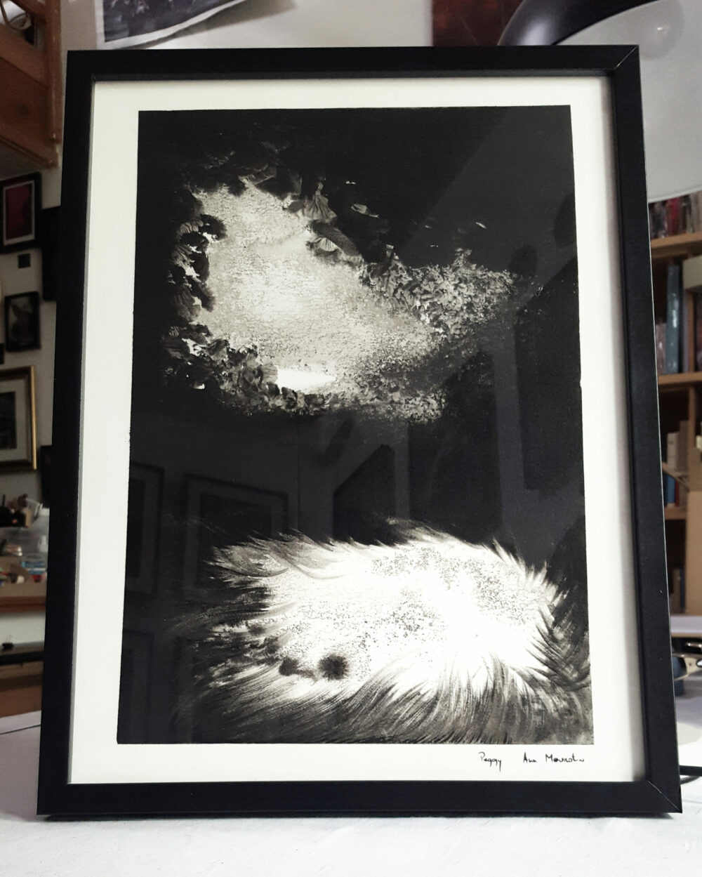 L’Envers ~ Encre de Chine & Acrylique ~ 30x40 Encadré – Image 12