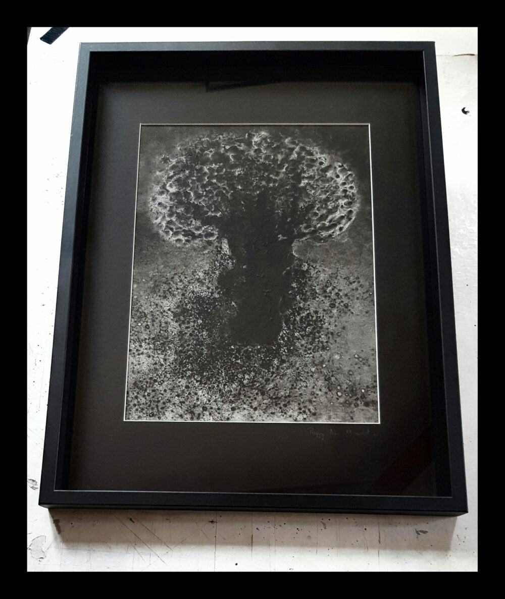 She Earth ~ Peinture Acrylique & Encre de Chine ~ 30×40 Encadré