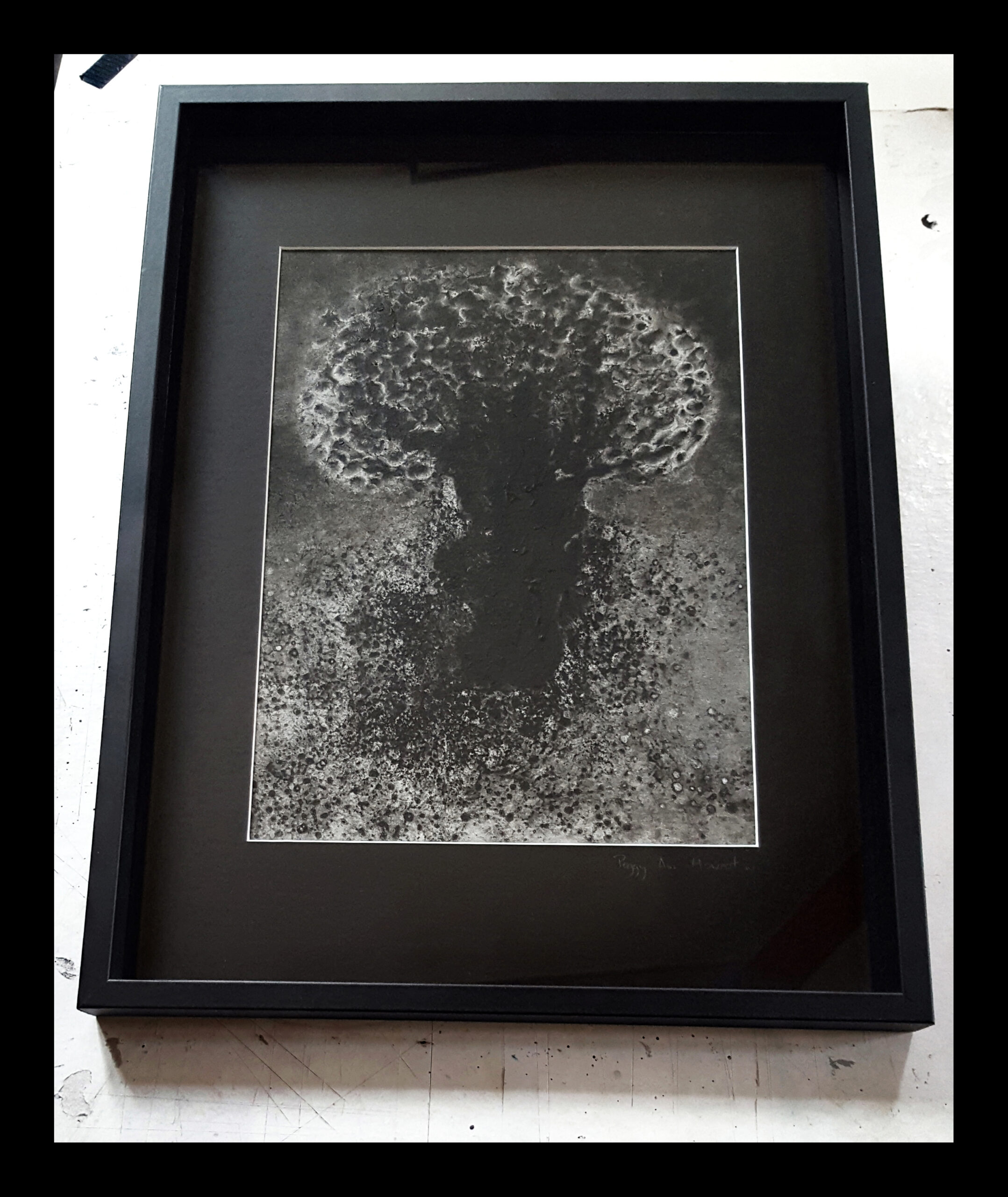 She Earth ~ Peinture Acrylique & Encre de Chine ~ 30×40 Encadré