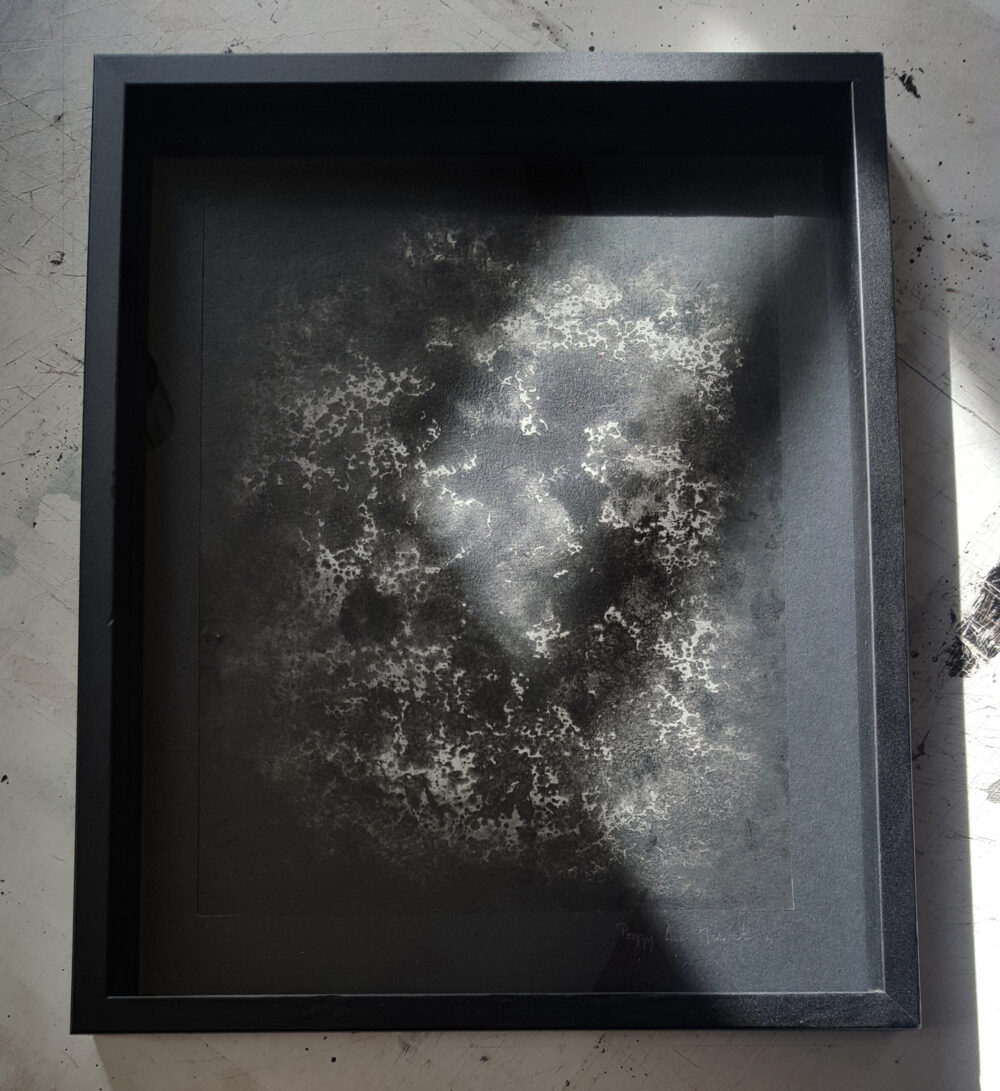 Fusion ~ Peinture Acrylique & Encre de Chine ~ 24x30 Encadrée – Image 2