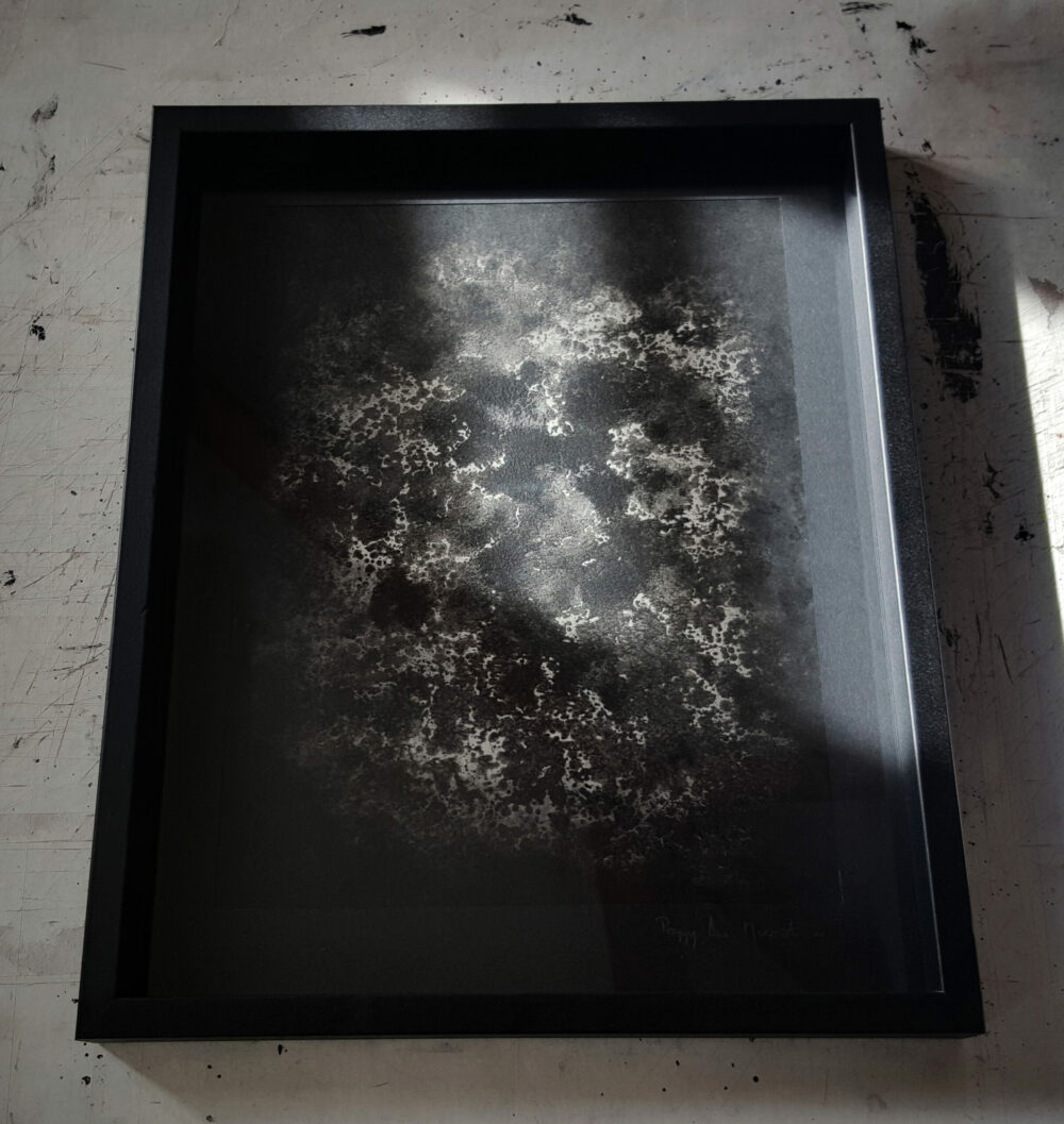 Fusion ~ Peinture Acrylique & Encre de Chine ~ 24x30 Encadrée – Image 3