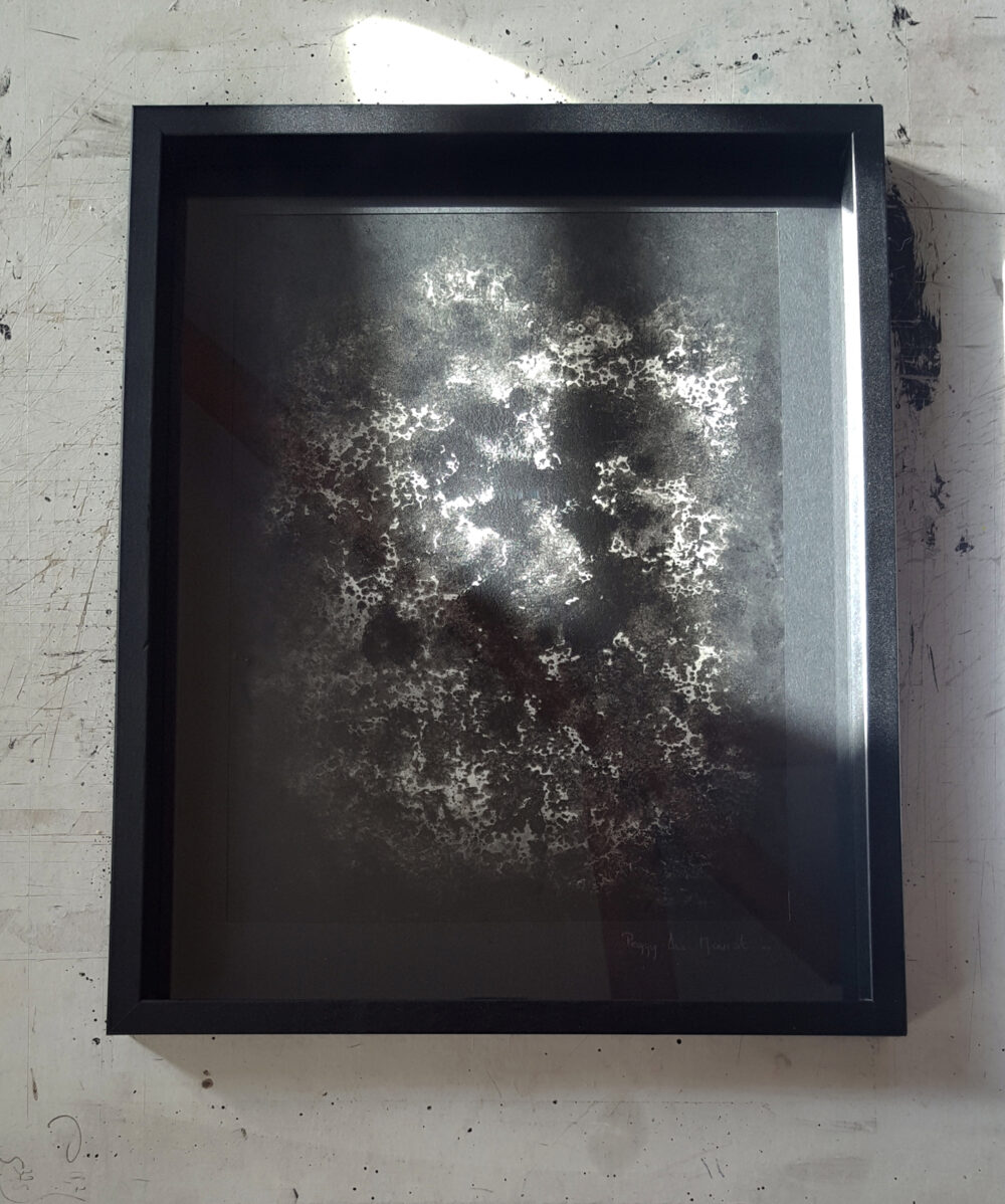 Fusion ~ Peinture Acrylique & Encre de Chine ~ 24x30 Encadrée – Image 6