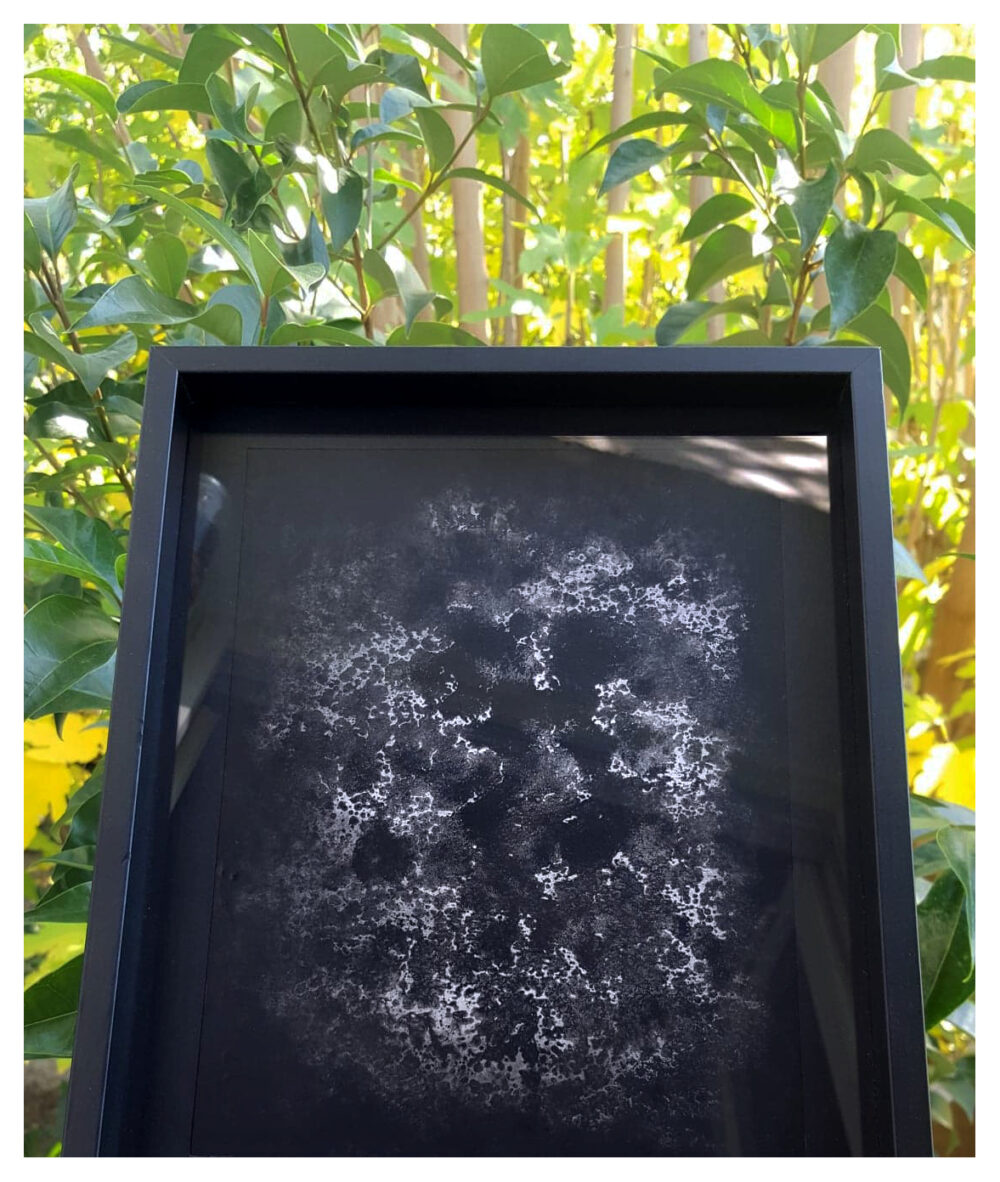 Fusion ~ Peinture Acrylique & Encre de Chine ~ 24x30 Encadrée