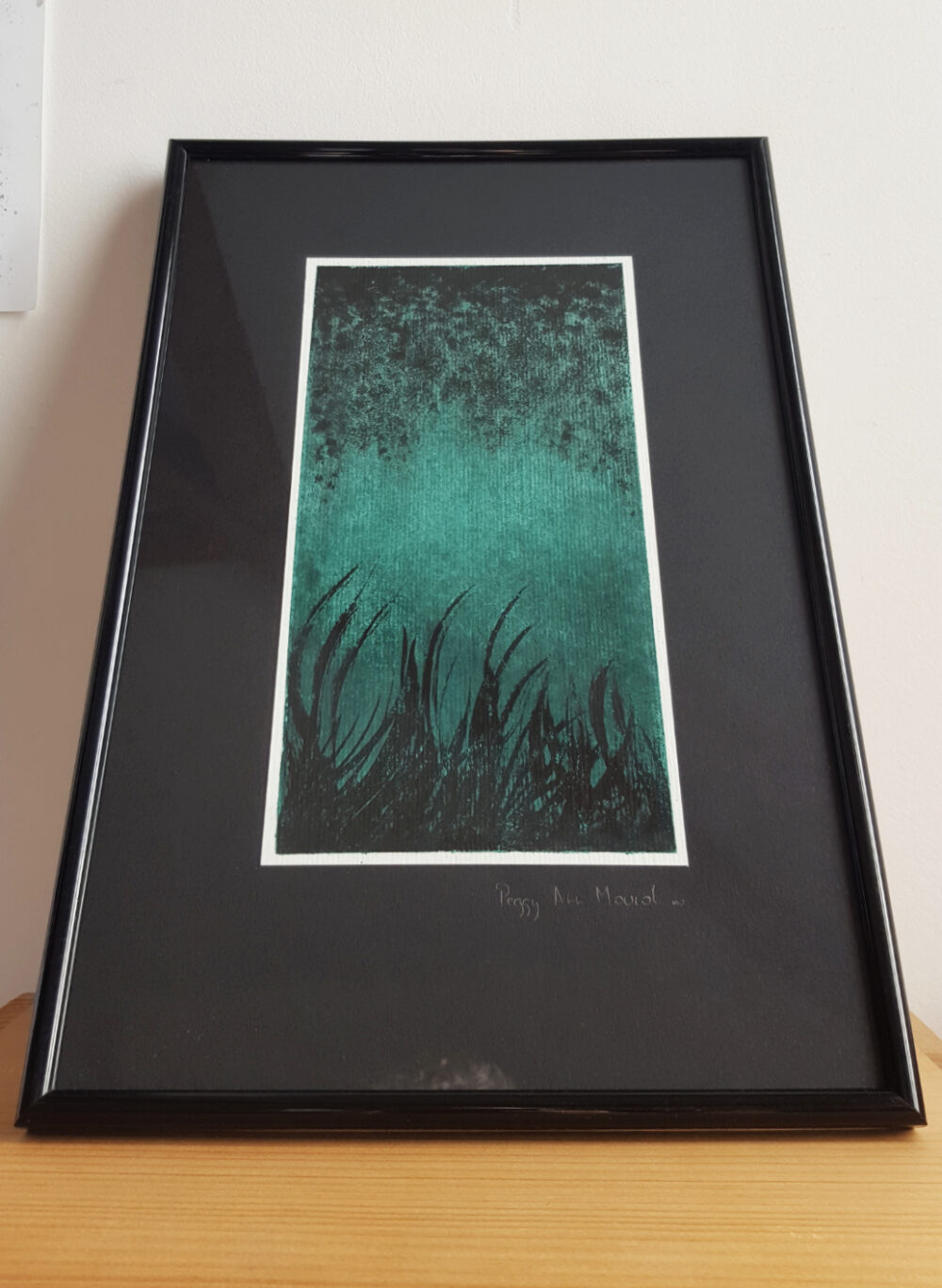 Garden ~ Dessin à l'Encre de Chine & Acrylique ~ 20x30 Encadré ~ SOLD OUT – Image 4