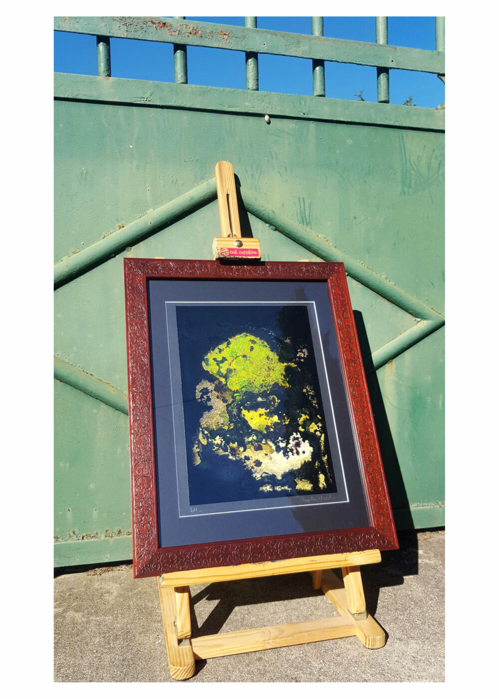 L’Arbre d’Ys ~ Encre de Chine, Acrylique, Pastels ~ Encadré Bois Acajou sculpté 30x40 ~ SOLD OUT – Image 17