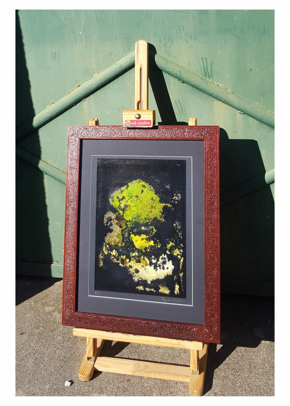 L’Arbre d’Ys ~ Encre de Chine, Acrylique, Pastels ~ Encadré Bois Acajou sculpté 30x40 ~ SOLD OUT – Image 19