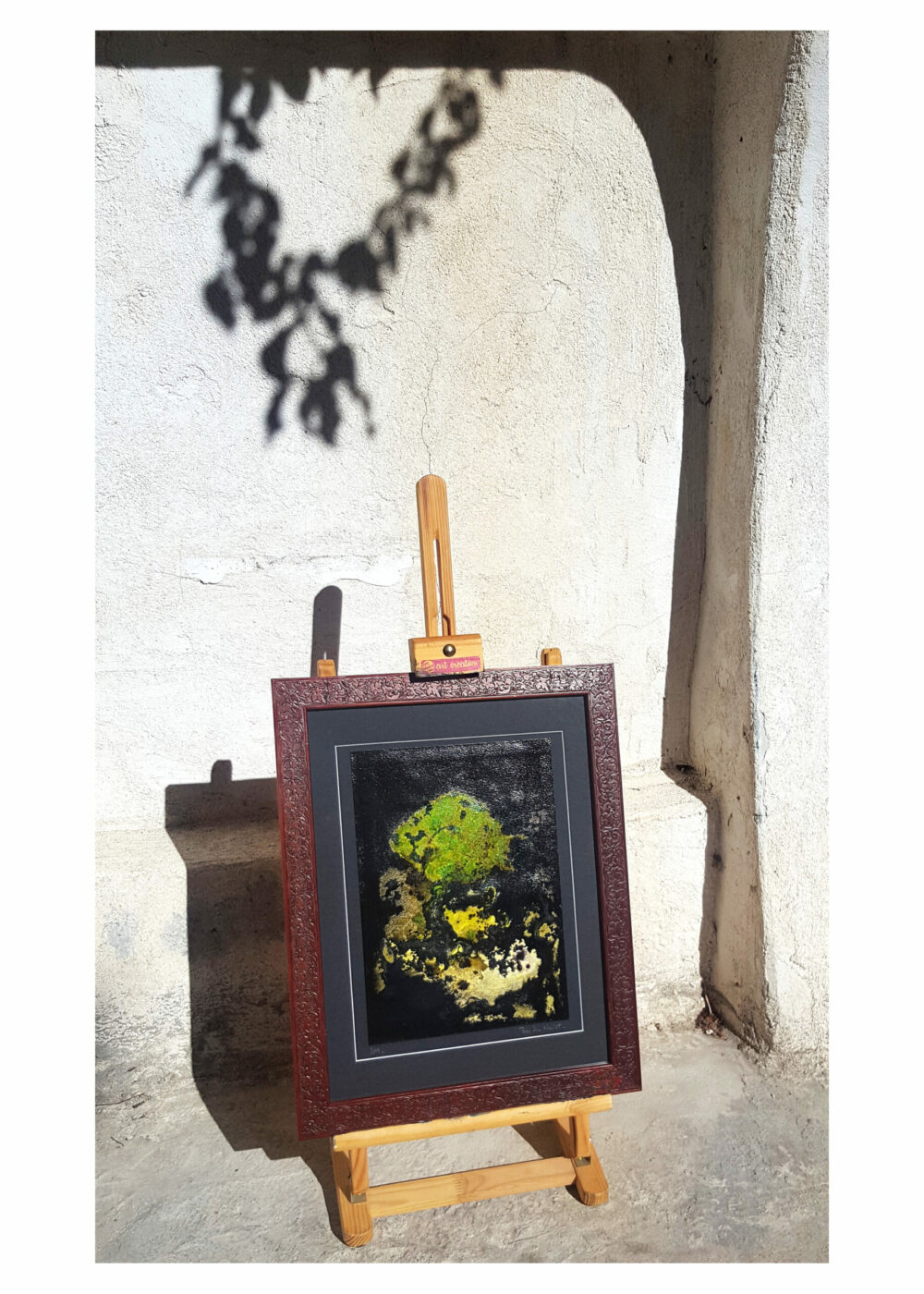 L’Arbre d’Ys ~ Encre de Chine, Acrylique, Pastels ~ Encadré Bois Acajou sculpté 30x40 ~ SOLD OUT – Image 15