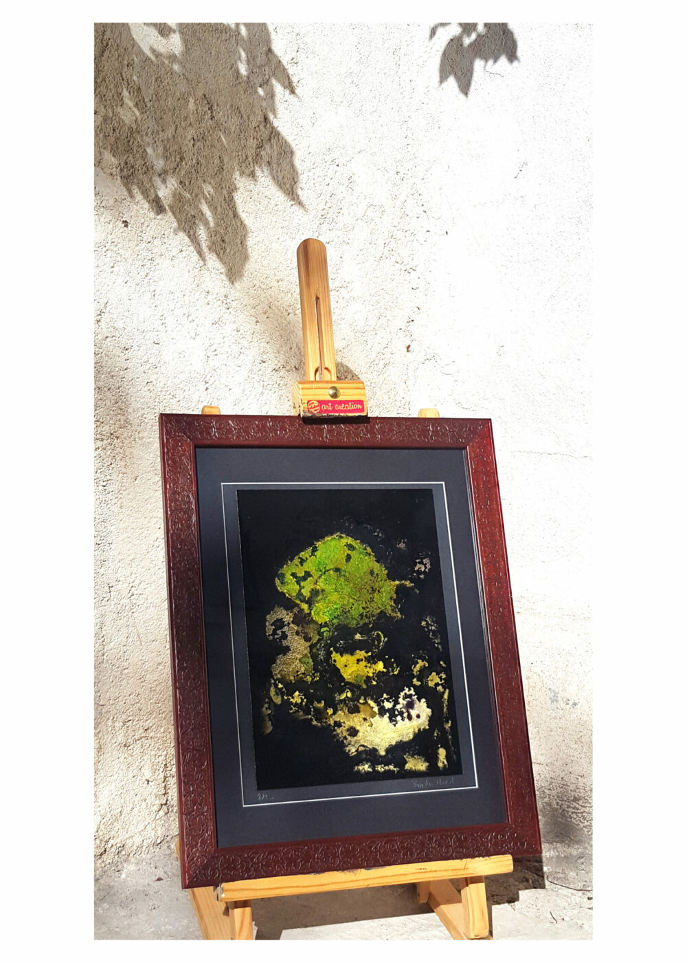 L’Arbre d’Ys ~ Encre de Chine, Acrylique, Pastels ~ Encadré Bois Acajou sculpté 30x40 ~ SOLD OUT – Image 14