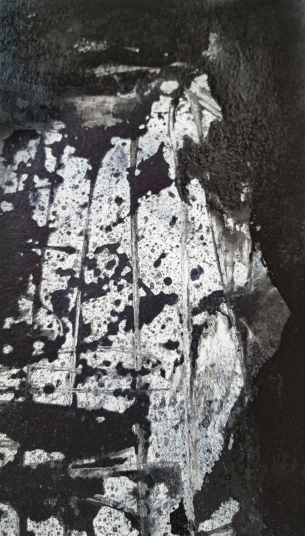 The Wreck ~ Encre de Chine, Acrylique & Pastels ~ Encadré 30x40 – Image 4