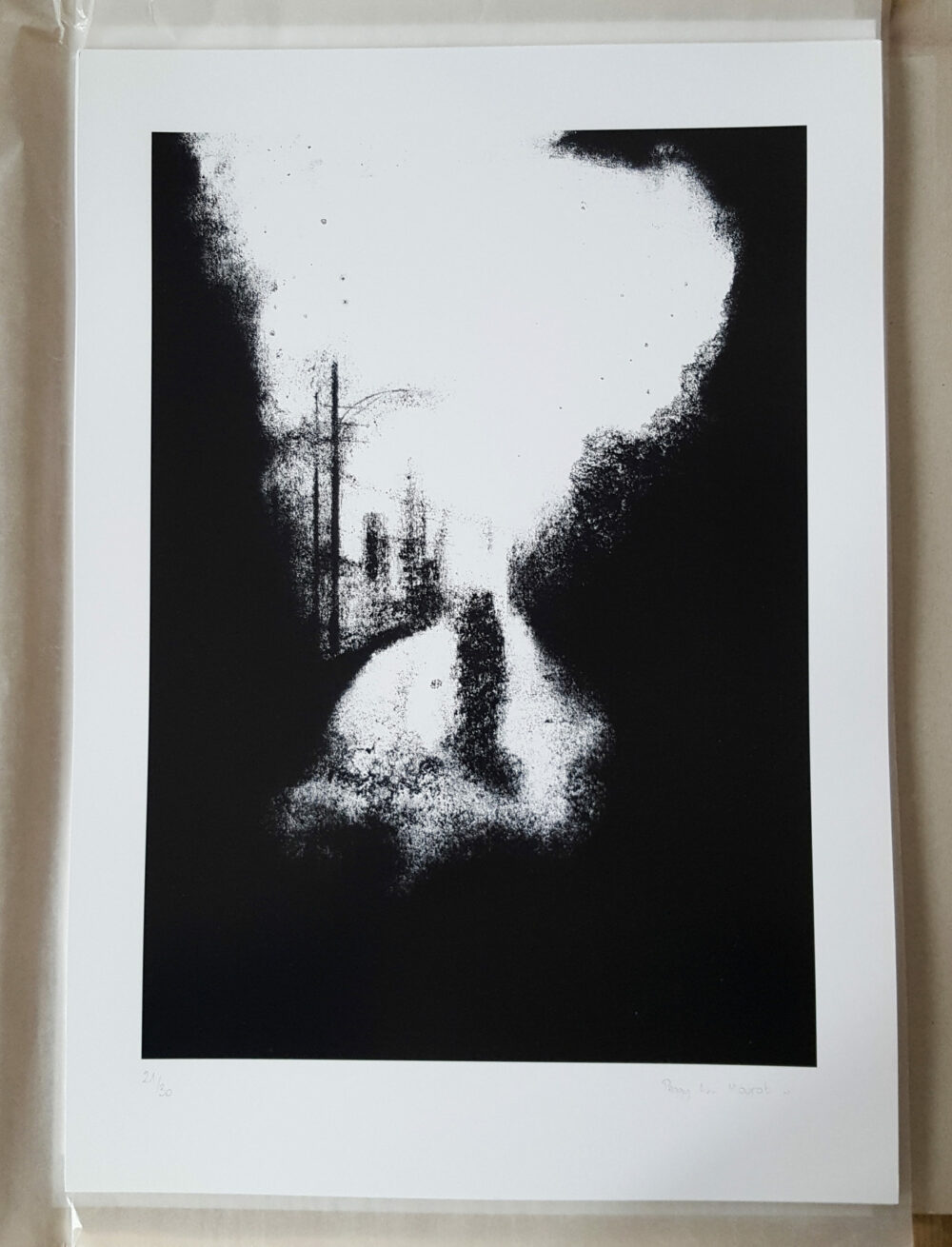 Affiche Proton N&B ~ Limitée à 30ex N°Signée ~ 32x45cm/250g – Image 2