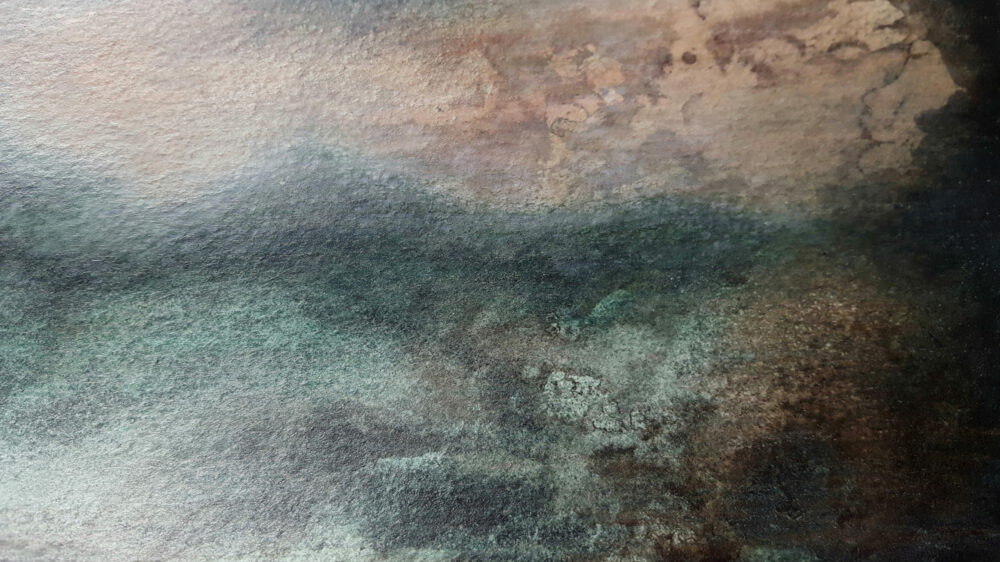 Rupestrian ~ Peinture ~ Acrylique & Encre de Chine ~ 30x40 Encadré – Image 3