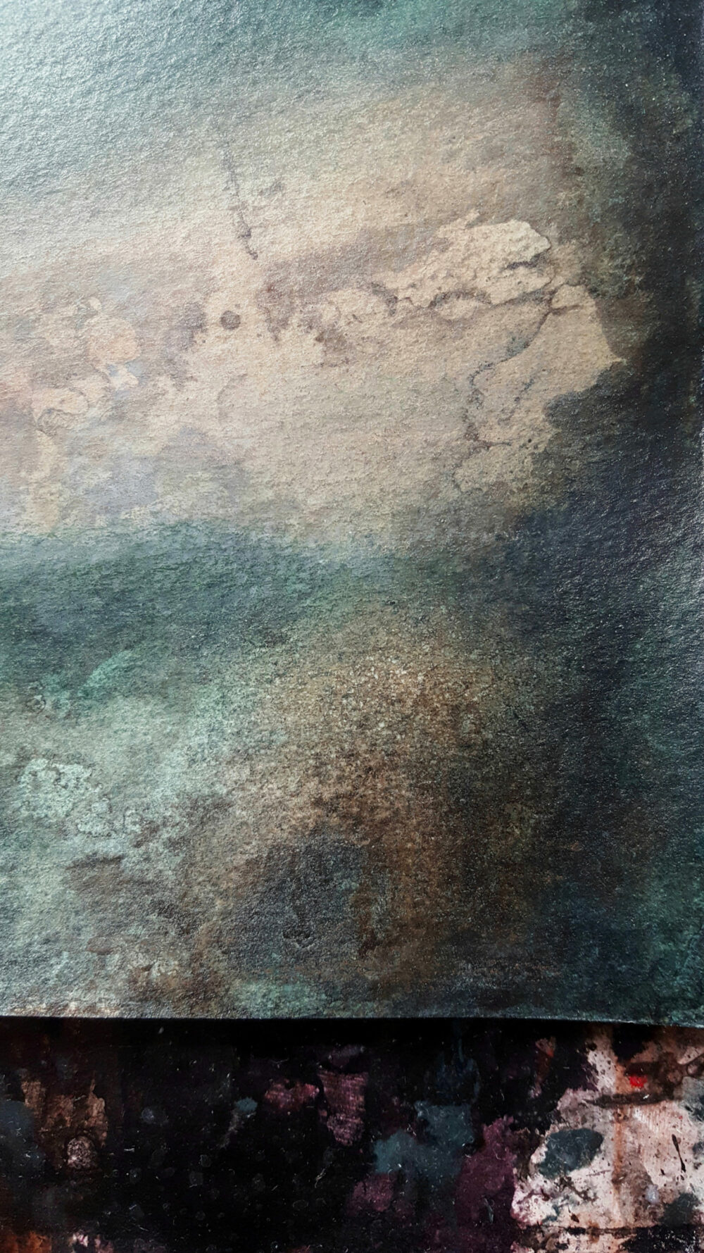 Rupestrian ~ Peinture ~ Acrylique & Encre de Chine ~ 30x40 Encadré – Image 8