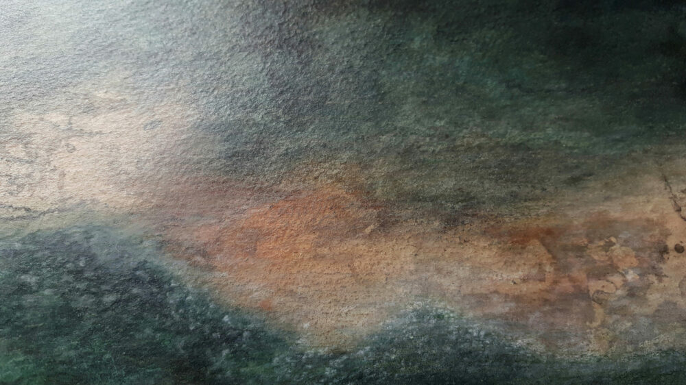 Rupestrian ~ Peinture ~ Acrylique & Encre de Chine ~ 30x40 Encadré – Image 5