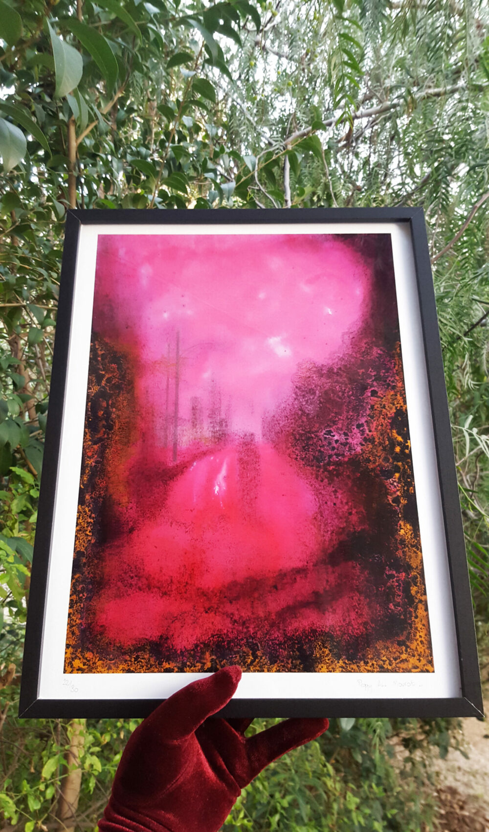 Affiche Proton Couleur ~ Limitée à 30ex N°Signée ~ 30x40 Encadrée