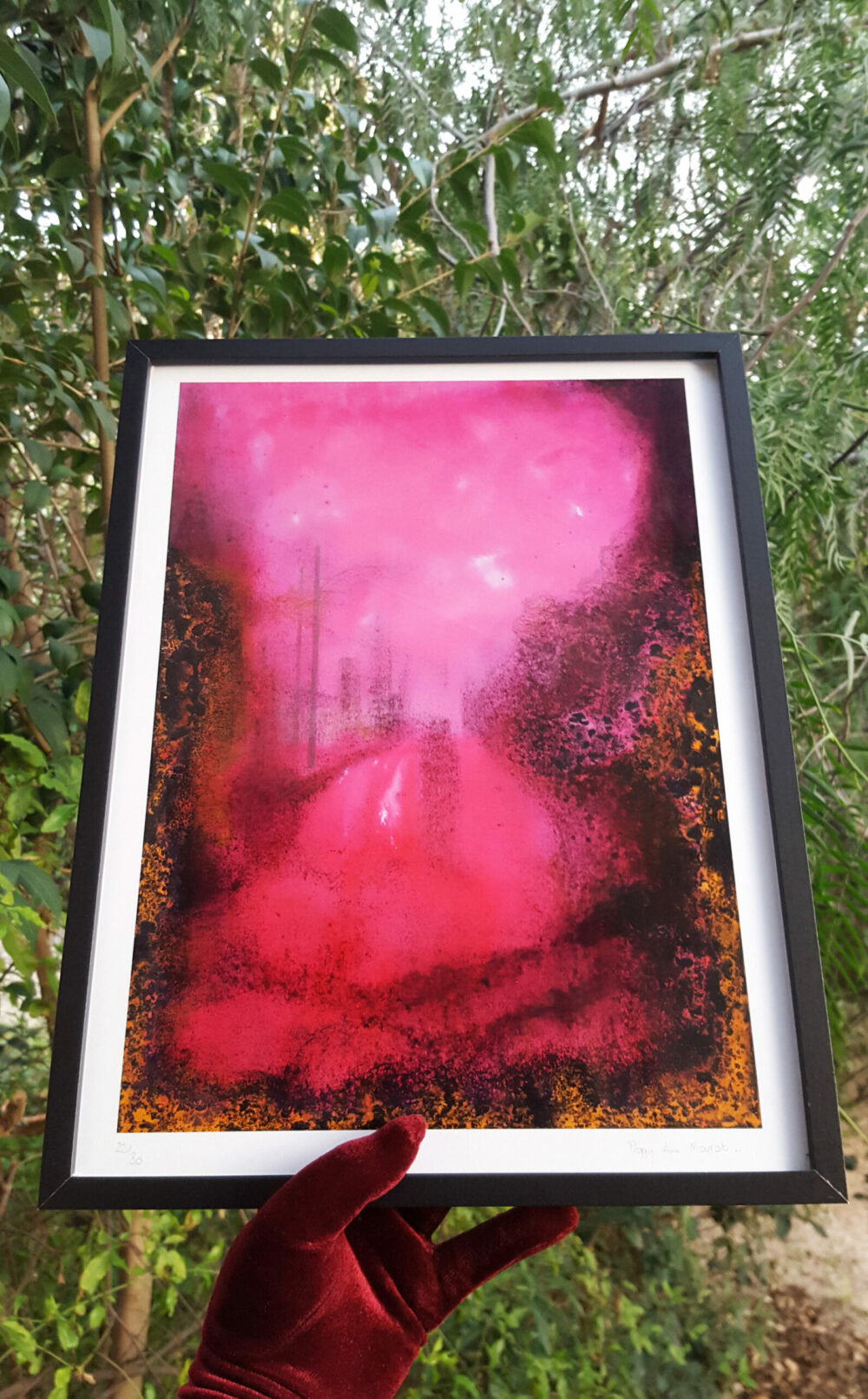 Affiche Proton Couleur ~ Limitée à 30ex N°Signée ~ 30x40 Encadrée – Image 4