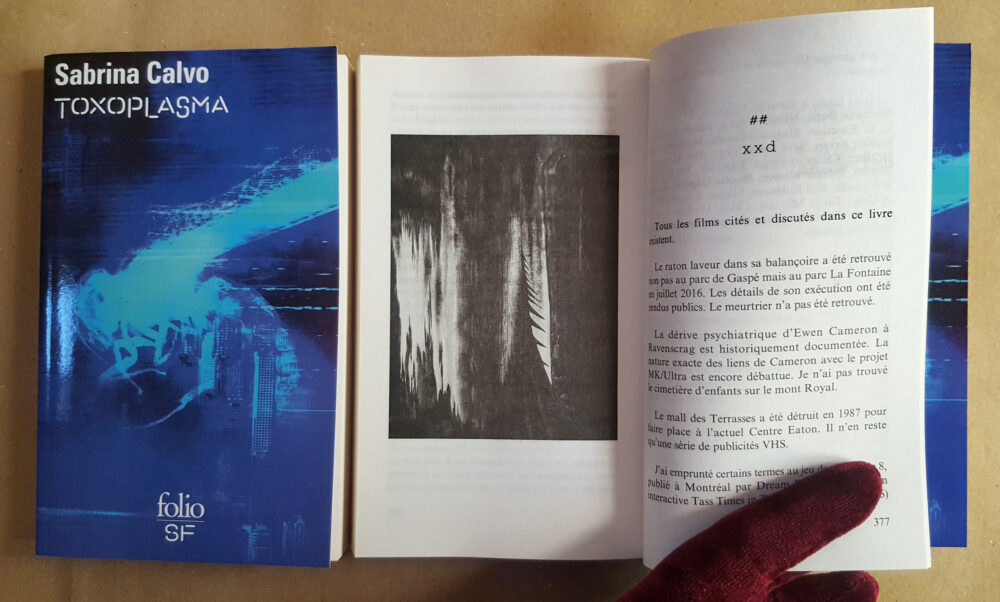 Toxoplasma Dédicacé + Exlibris Édition Limitée N° à 17ex ~ Sabrina Calvo c/° Folio Gallimard – Image 2