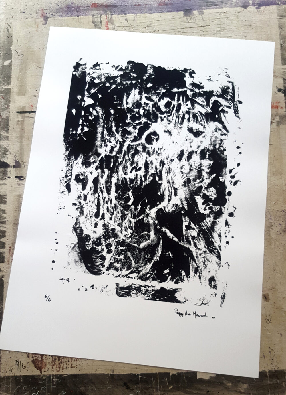 Affiche "Les Signes Démentiels" N&B ~ Limitée à 6ex ~ N°Signée ~ 32x45cm/250g