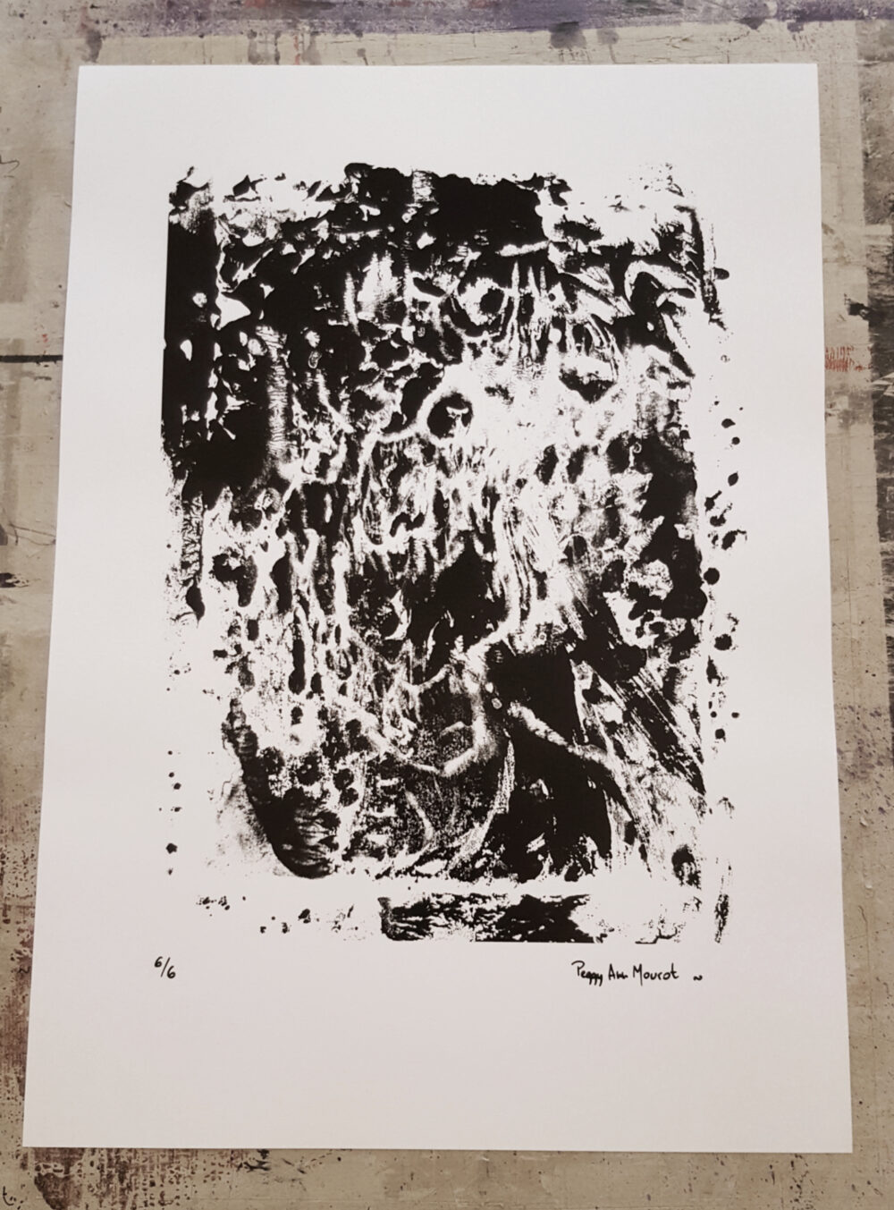 Affiche "Les Signes Démentiels" N&B ~ Limitée à 6ex ~ N°Signée ~ 32x45cm/250g – Image 2