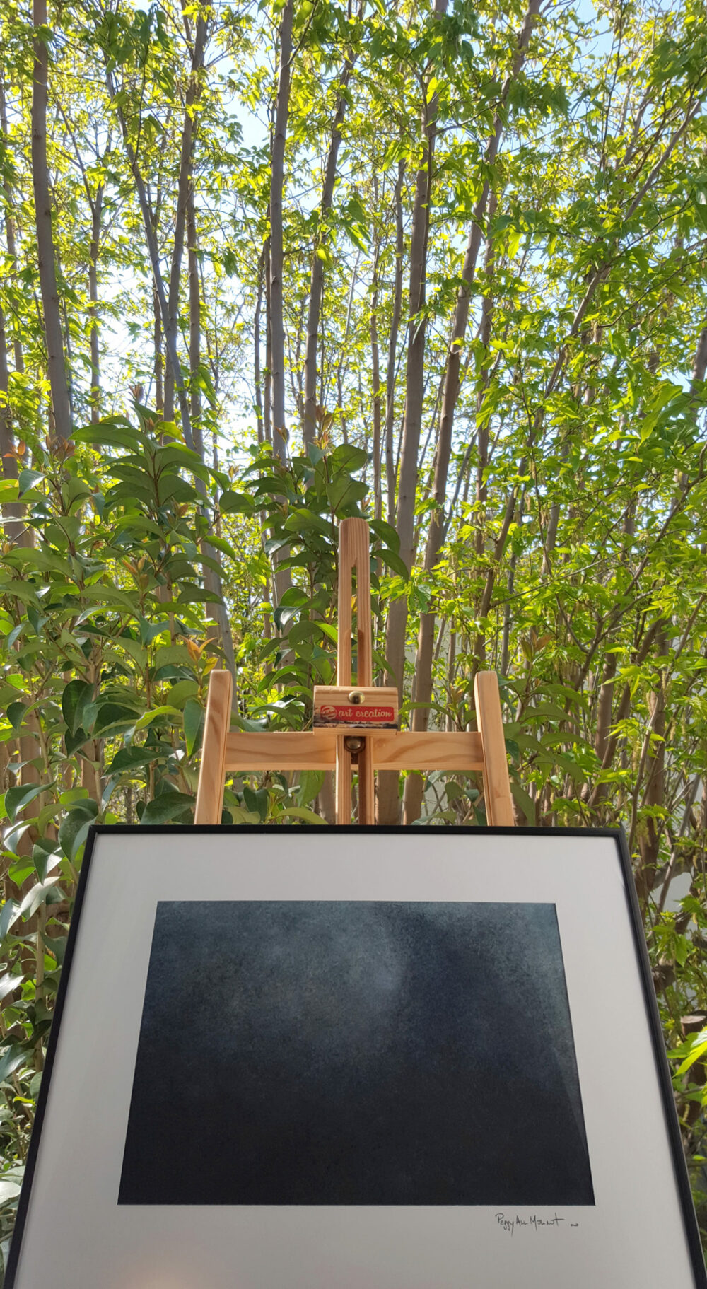 Blau ~ Dessin à l'Aquarelle & Acrylique sur Bamboo Hahnemühle ~ 30×40 Encadré ~ SOLD OUT – Image 6