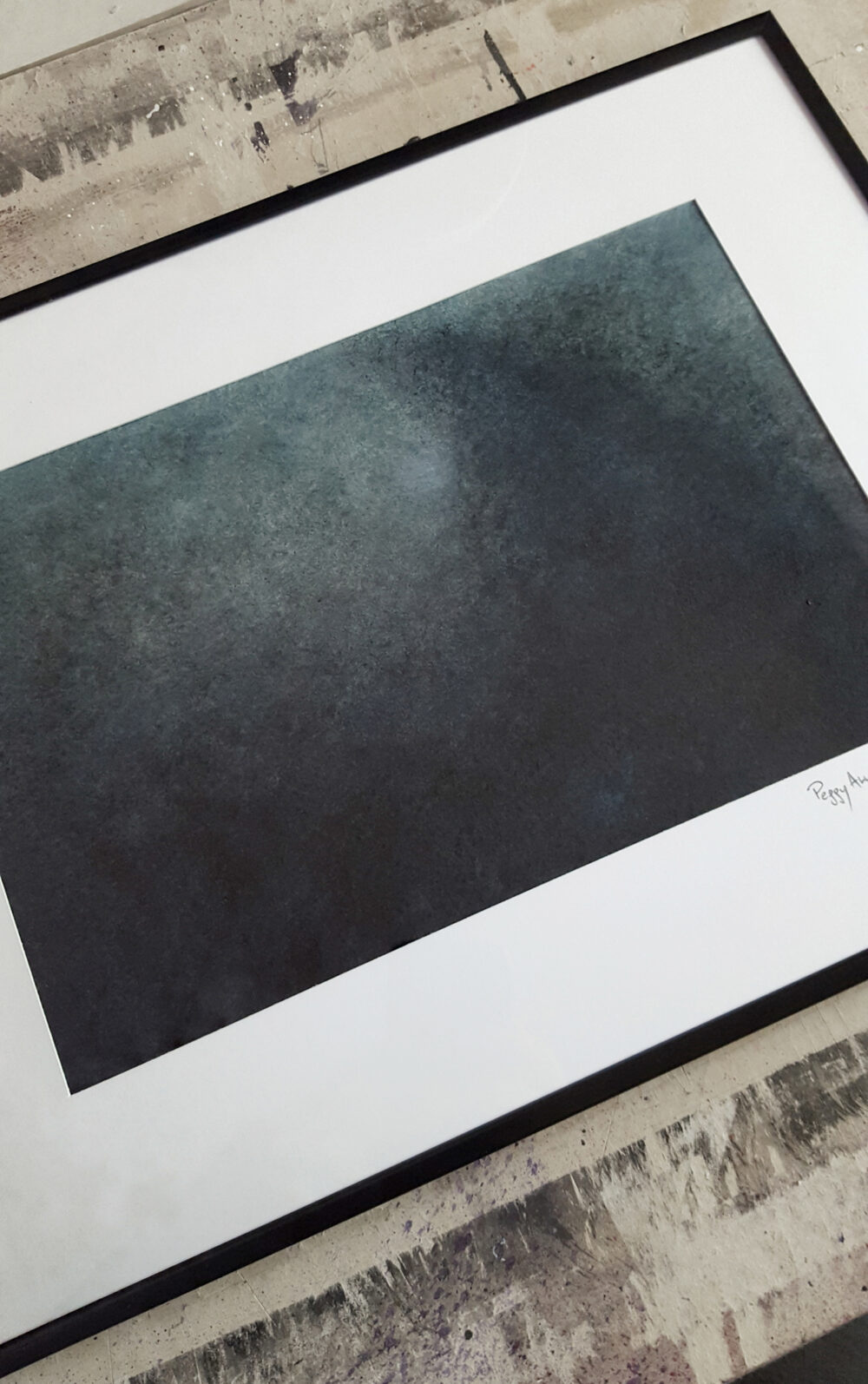 Blau ~ Dessin à l'Aquarelle & Acrylique sur Bamboo Hahnemühle ~ 30×40 Encadré ~ SOLD OUT – Image 5