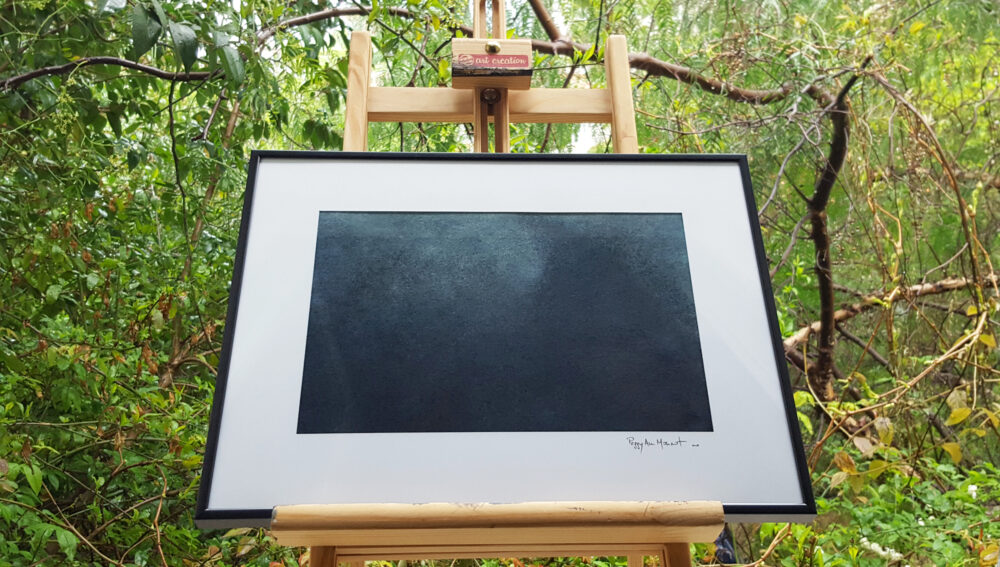 Blau ~ Dessin à l'Aquarelle & Acrylique sur Bamboo Hahnemühle ~ 30×40 Encadré ~ SOLD OUT – Image 8