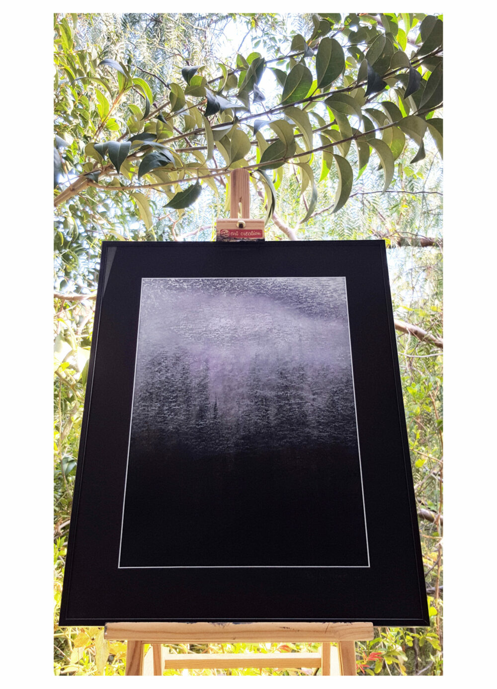 Fog ~ Peinture Acrylique, Encre de Chine & Pastels ~ 40x50 Encadré ~ SOLD OUT
