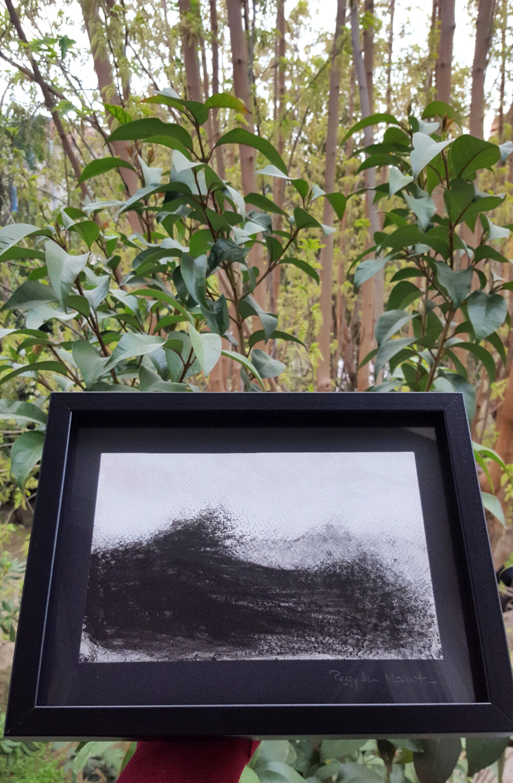 The Wave ~ Dessin à l'Encre de Chine ~ 18x24 Encadré