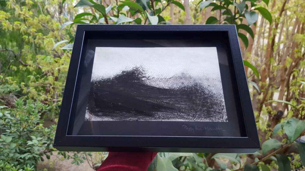 The Wave ~ Dessin à l'Encre de Chine ~ 18x24 Encadré – Image 4