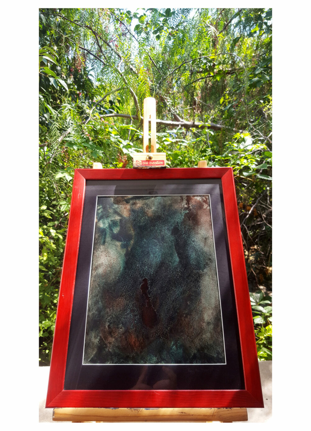 Anubis ~ Peinture ~ Acrylique, Encre de Chine & Pastels ~ 30x40 Encadré ~ SOLD OUT – Image 3
