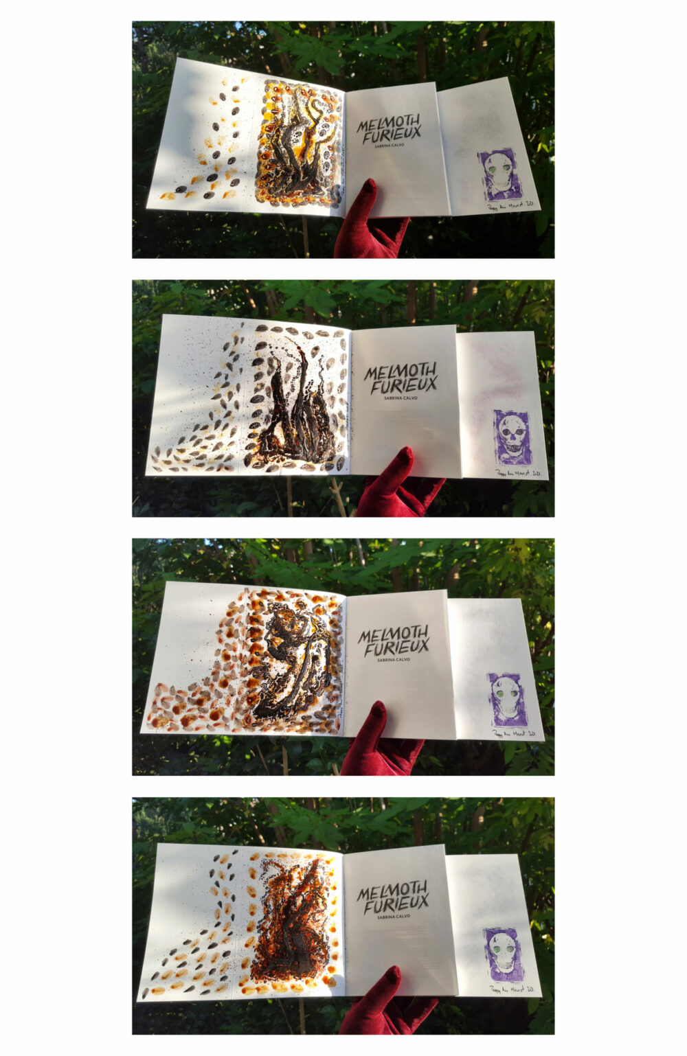 Melmoth Furieux ~ Éditions La Volte ~ Roman de Sabrina Calvo illustré & dédicacé par mes soins + Carte Postale Limitée Signée – Image 3