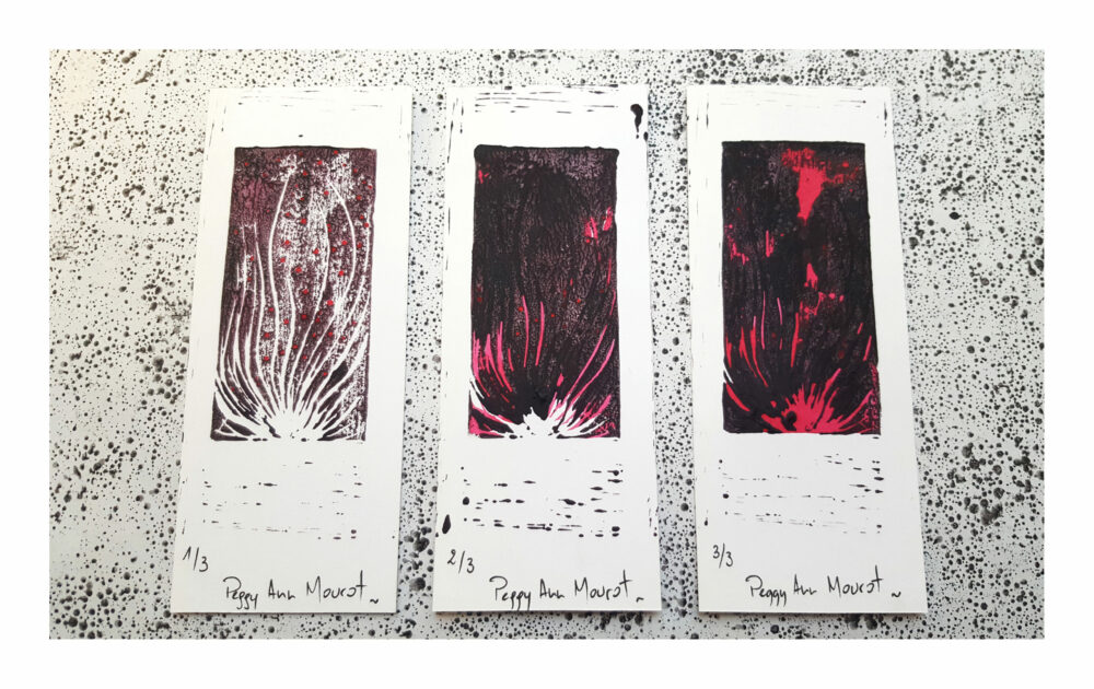 Lot de 3 Marque-Pages Cartes-Mots-Doux faits main ~ Éditions Limitées N° & Signées ~ Automne 2021 – Image 5