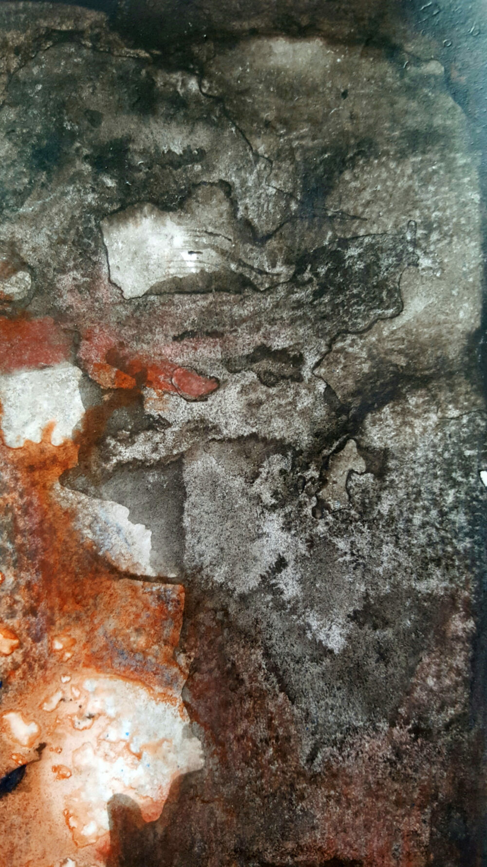 Pandemonia ~ Dessin à l'Encre de Chine, Acrylique & Pastels ~ Encadré Métal A4 – Image 5