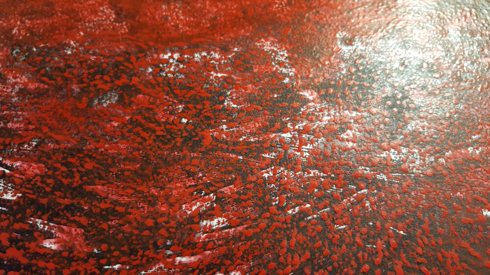 Snowblood ~ Peinture ~ Acrylique, Encre de Chine & Pastels ~ 30×40 Encadré – Image 15