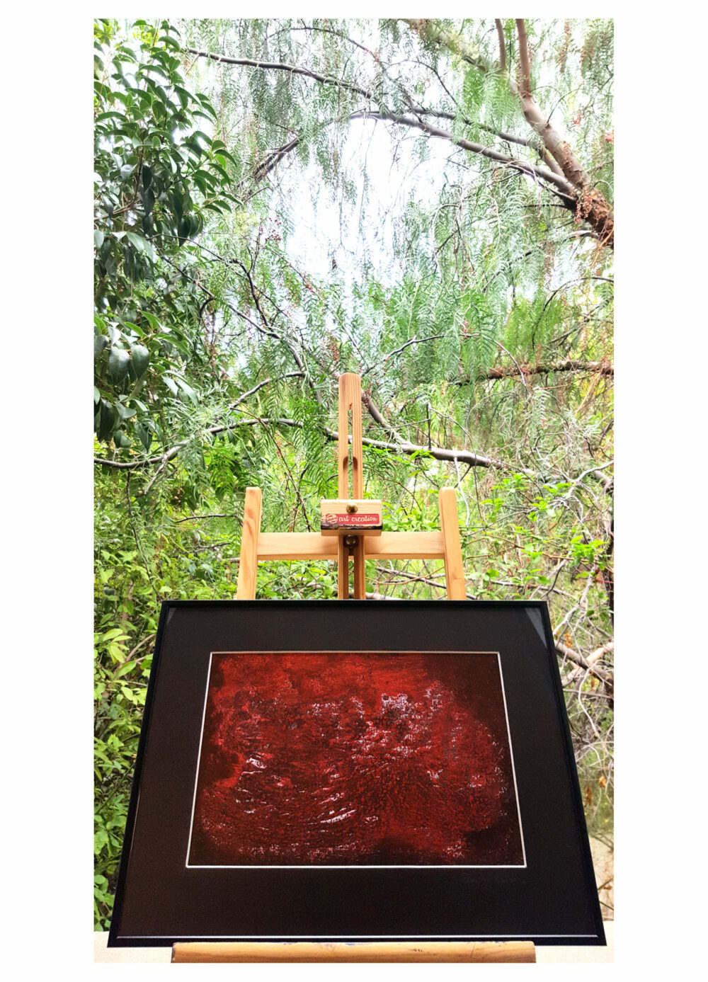 Snowblood ~ Peinture ~ Acrylique, Encre de Chine & Pastels ~ 30×40 Encadré – Image 19