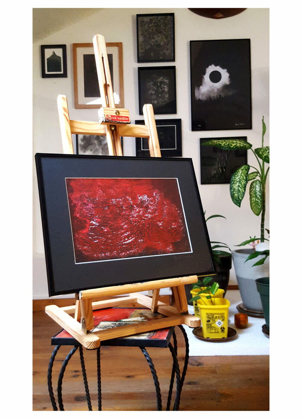 Snowblood ~ Peinture ~ Acrylique, Encre de Chine & Pastels ~ 30×40 Encadré – Image 14