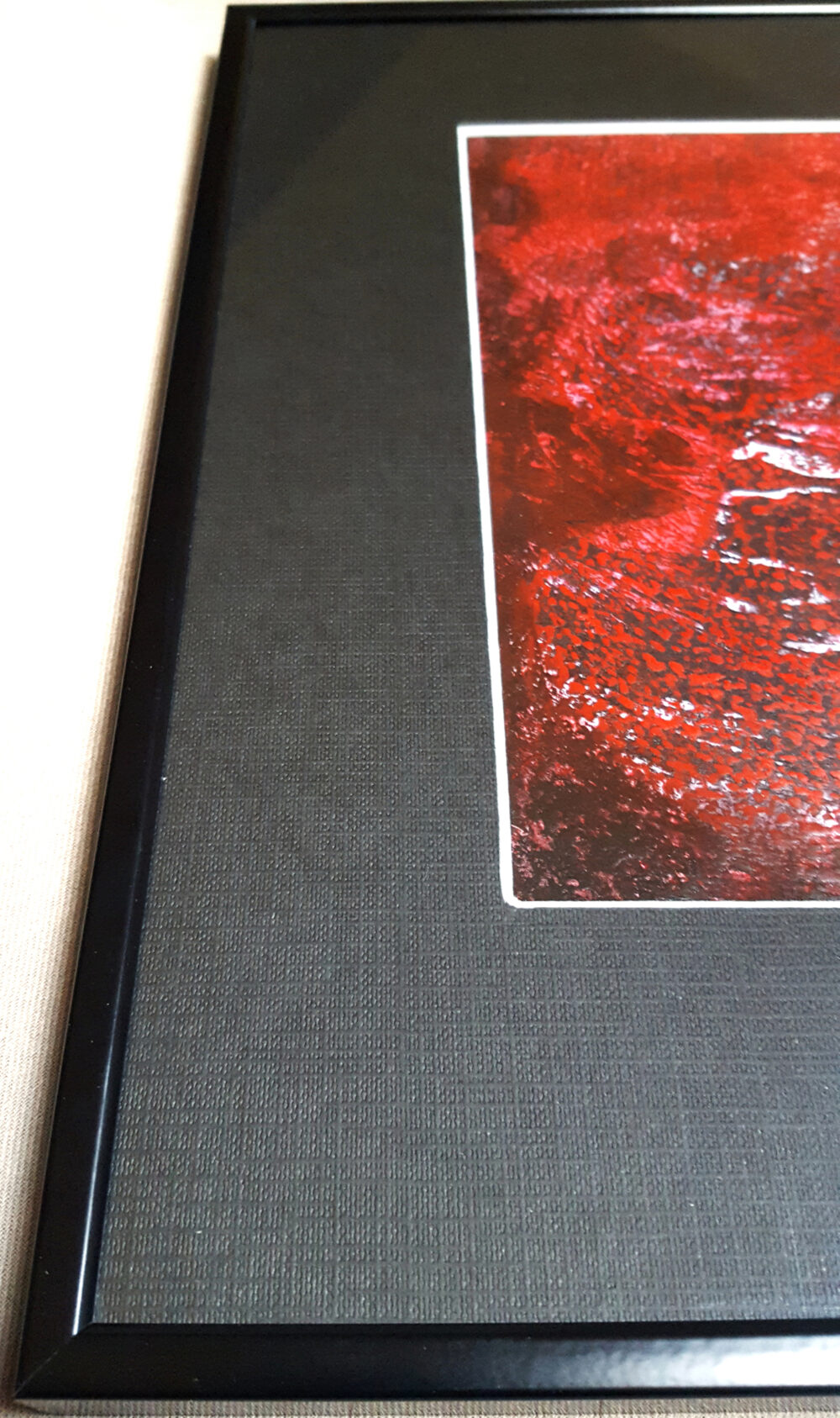 Snowblood ~ Peinture ~ Acrylique, Encre de Chine & Pastels ~ 30×40 Encadré – Image 16