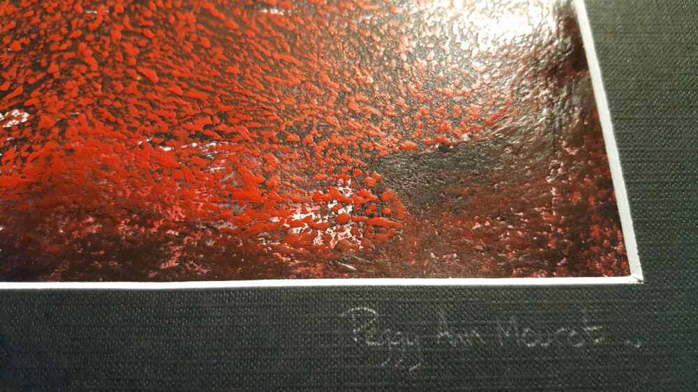 Snowblood ~ Peinture ~ Acrylique, Encre de Chine & Pastels ~ 30×40 Encadré – Image 9
