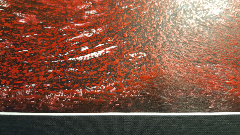 Snowblood ~ Peinture ~ Acrylique, Encre de Chine & Pastels ~ 30×40 Encadré – Image 8