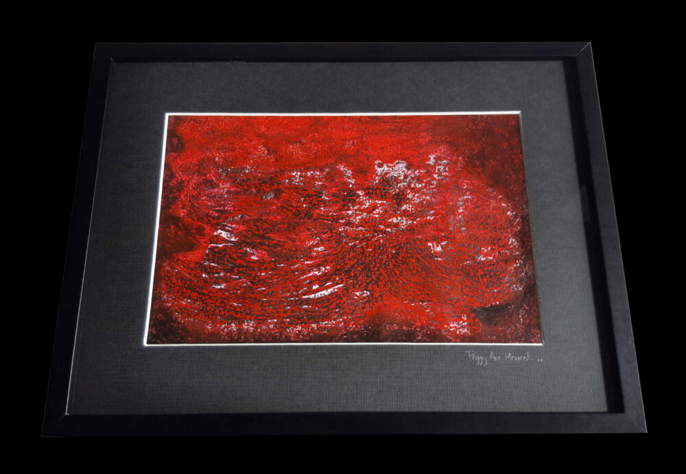 Snowblood ~ Peinture ~ Acrylique, Encre de Chine & Pastels ~ 30×40 Encadré