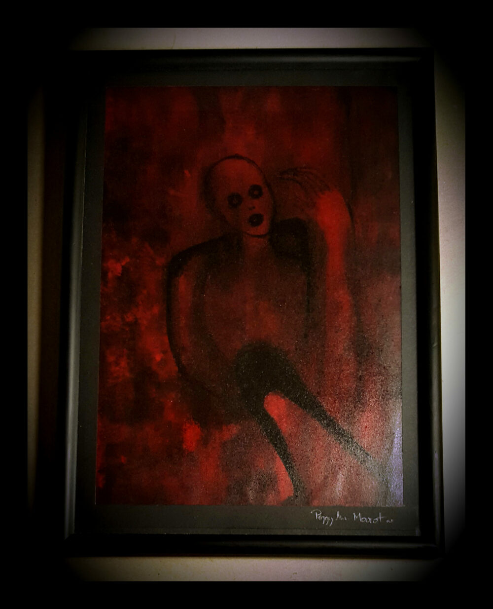 The Nightmare ~ Dessin à l'Encre de Chine & Acrylique ~ Encadré A4 – Image 3