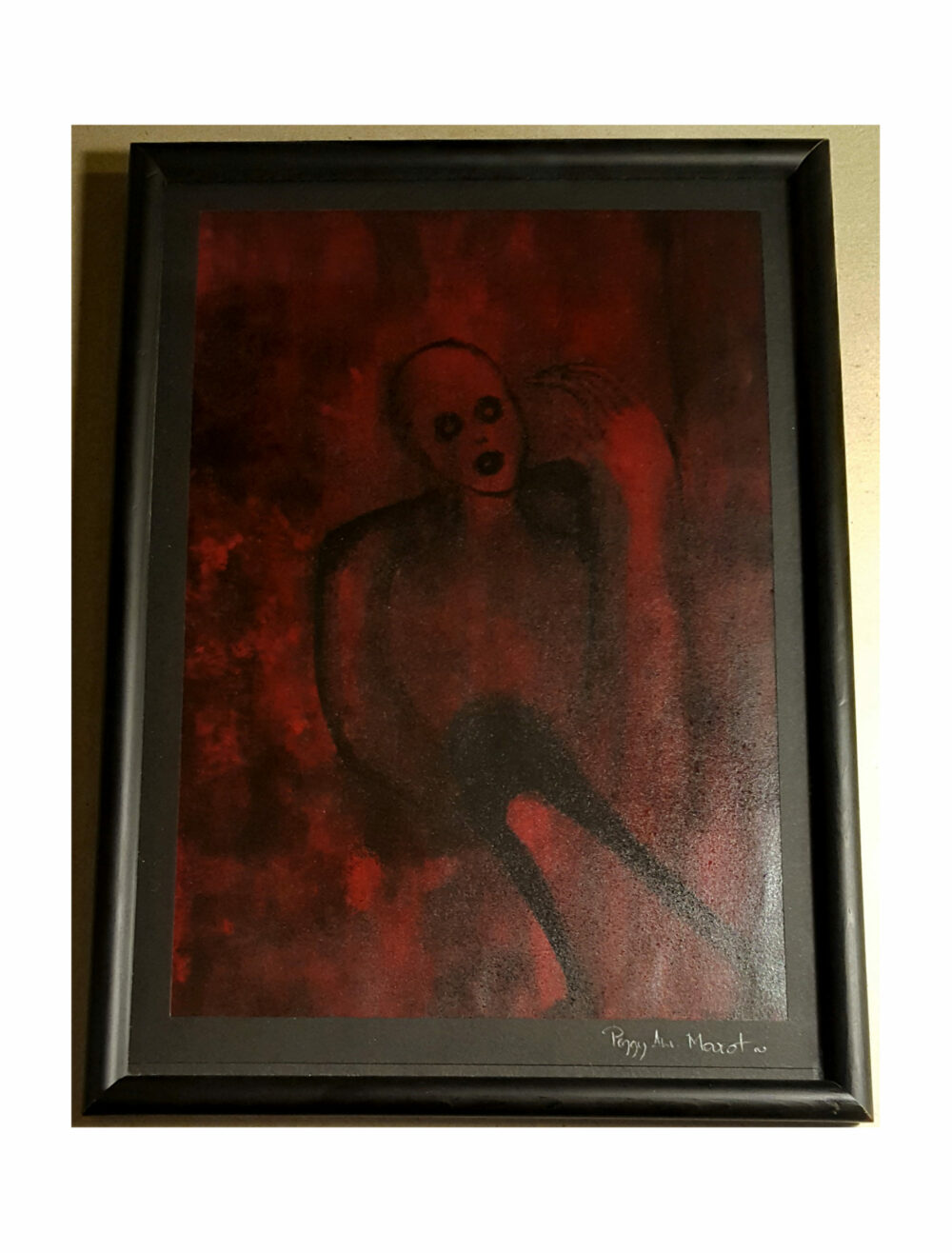 The Nightmare ~ Dessin à l'Encre de Chine & Acrylique ~ Encadré A4 – Image 2