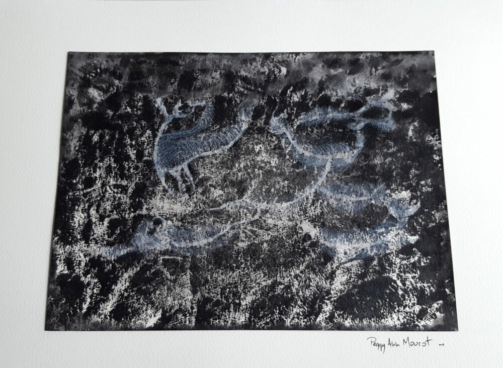 Fantômes Marins ~ Dessin ~ Aquarelle, Acrylique, Encre de Chine & Pastel ~ 30x40 Encadré – Image 9